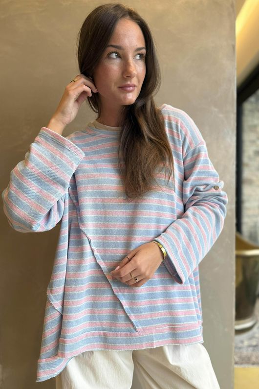 Camber Sand Knit Baby Blue & Sugar /6=